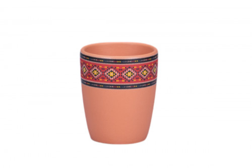 Tasse à espresso rond baantna tero Décor Utsav porcelaine 9 cl Ø 5,8 cm Earth Rak