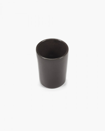 Tasse à espresso rond ébène grès émaillé 7 cl 5 cm La Mère Serax