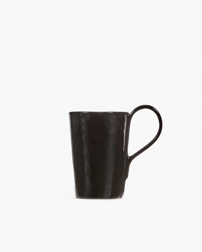Mug rond ébène grès émaillé 12 cm La Mère Serax