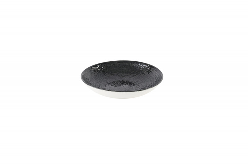 Assiette coupe creuse rond noir porcelaine Ø 24,8 cm Chroma Churchill
