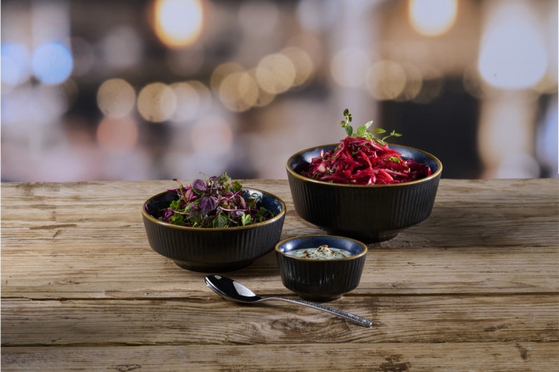Pot à sauce rond Tokyo Blue porcelaine vitrifiée Ø 8 cm Nourish Tokyo Churchill