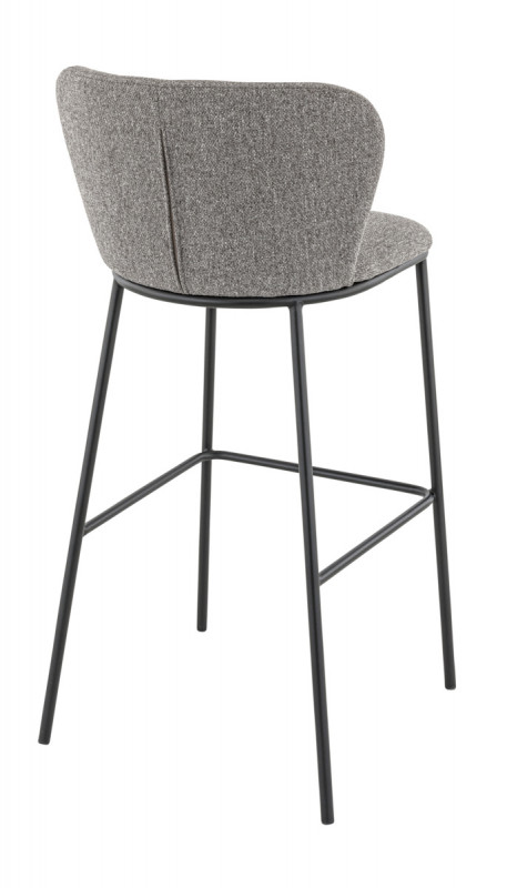 Tabouret de bar d'intérieur gris 104x53x56 cm Sandra