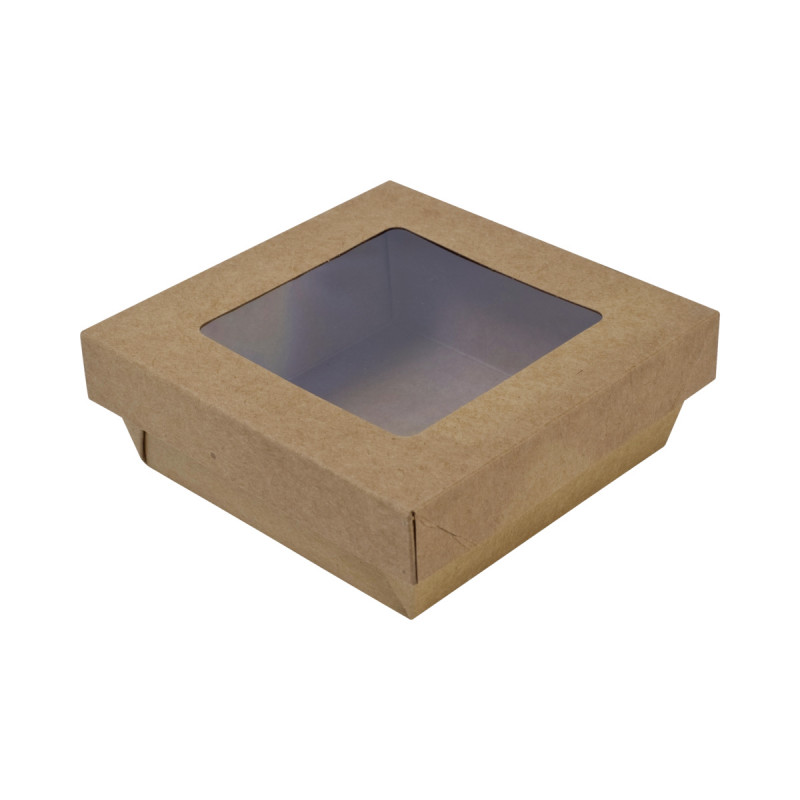 Barquette marron 14x14x5 mm 1000 ml (250 pièces)