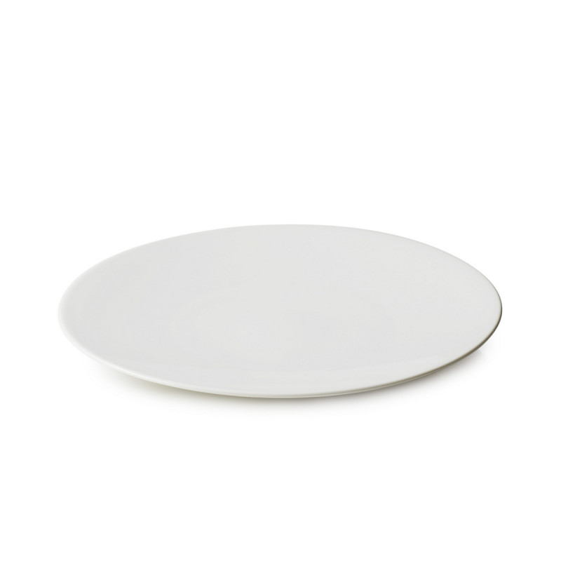 Assiette coupe plate rond Blanc albâtre porcelaine Ø 26 cm Madeleine Revol