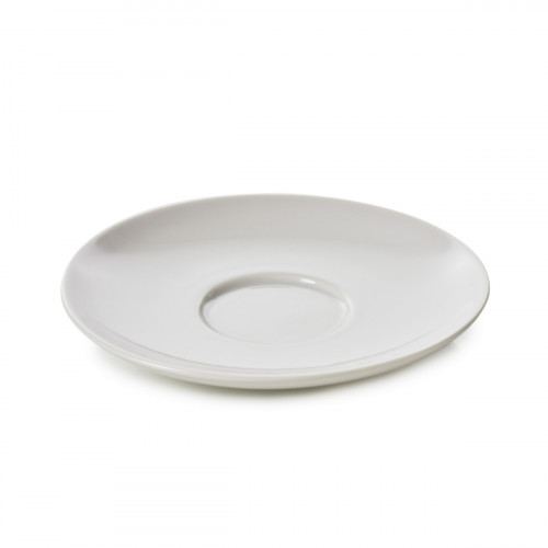 Sous-tasse à expresso rond Blanc albâtre porcelaine culinaire Ø 13 cm Madeleine Revol