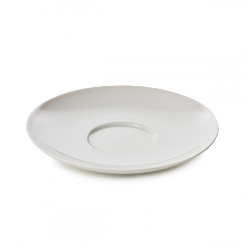 Sous-tasse à thé rond Blanc albâtre porcelaine culinaire Ø 16 cm Madeleine Revol