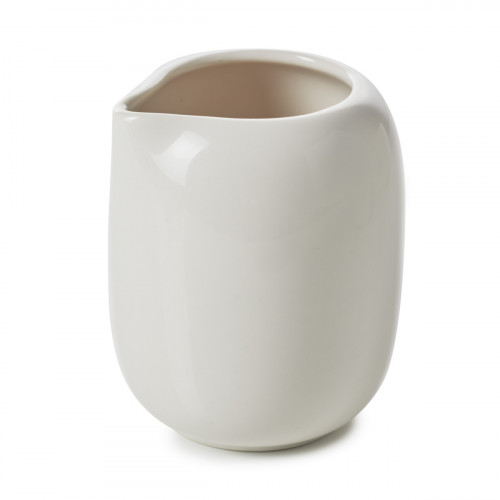 Crémier rond Blanc albâtre porcelaine culinaire 12 cl Ø 6,3 cm Madeleine Revol