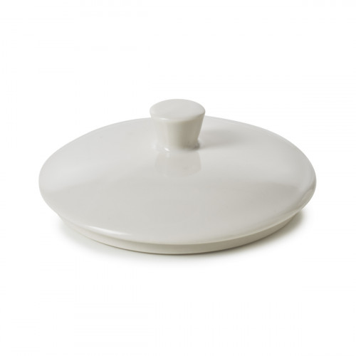Couvercle pour sucrier rond Blanc albâtre porcelaine culinaire Ø 9 cm Madeleine Revol