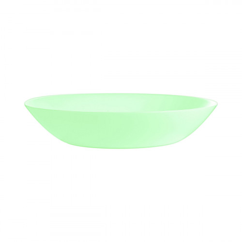 Assiette coupe creuse rond vert verre opal Ø 20 cm Diwali Luminarc
