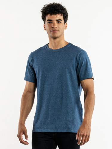 Tee shirt manche courte recyclé bleu XXXL Ronda Blue Melee Chaud Devant