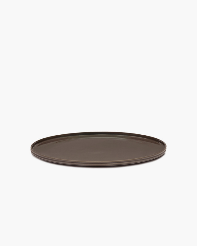 Assiette coupe plate rond Slate porcelaine Ø 33 cm Dune Serax