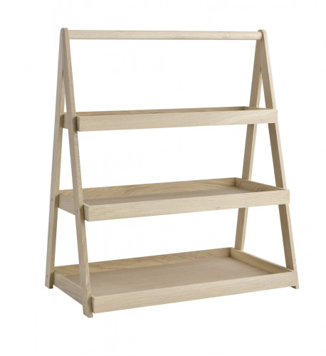 étagère 3 niveaux GN1/2, 1/2 et 2/4 en chêne 55,5x32,5x64 cm Valo Aps