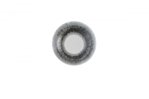 Assiette coupe plate rond Quartz Black porcelaine vitrifiée Ø 18,2 cm Fusion Churchill