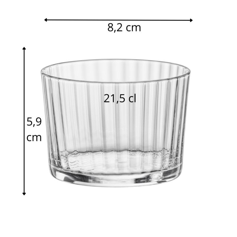 Gobelet rhum verre cristallin 21,5 cl Exclusiva Bormioli Rocco