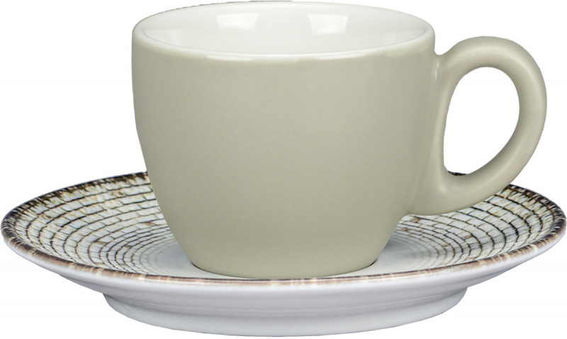 Sous tasse à café rond Weave porcelaine Ø 12,3 cm Digi Rak