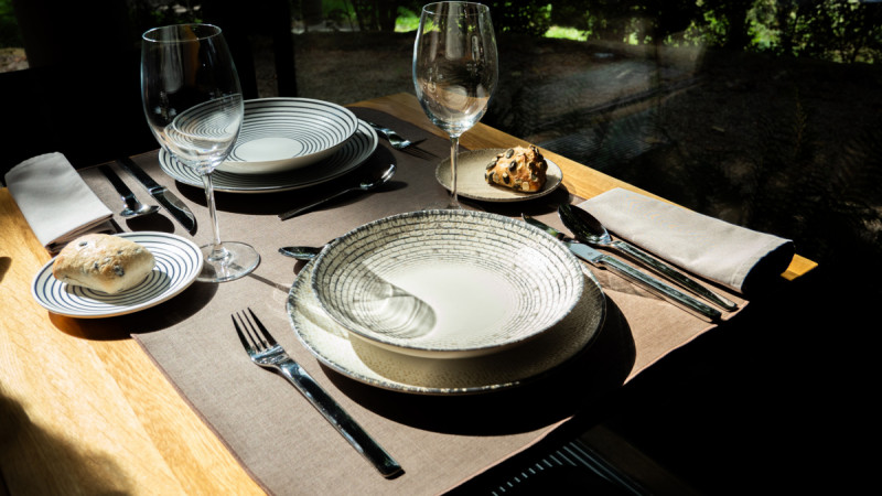 Assiette coupe plate rond Weave porcelaine Ø 21,2 cm Digi Rak