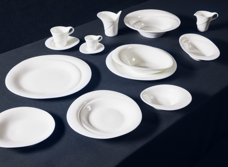 Tasse sans anse rond blanc porcelaine bone china 16,5 cl Ø 8,3 cm Pose Rak