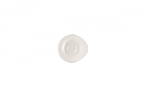 Sous tasse à expresso rond blanc porcelaine bone china 11,8 cm Pose Rak