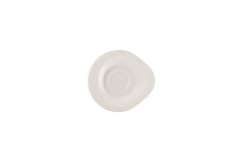Sous tasse à café/thé rond blanc porcelaine bone china 15,5 cm Pose Rak