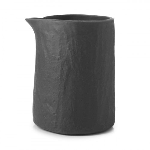 Crémier irrégulier Noir brut porcelaine culinaire 15 cl Ø 7 cm Yli Revol