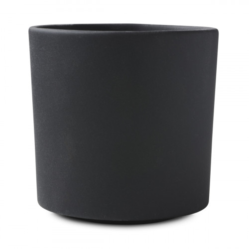 Tasse à café rond noir porcelaine culinaire 23 cl Ø 8 cm Caractère Revol