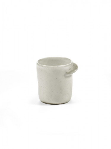 Tasse à expresso ovale Off White grès émaillé 7 cl 5,8 cm Out Of Lines Serax