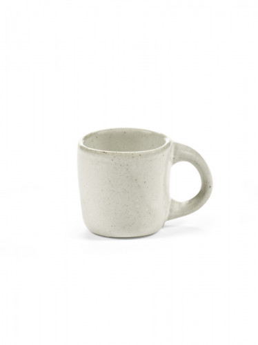 Tasse à expresso ovale Off White grès émaillé 10 cl 7 cm Out Of Lines Serax