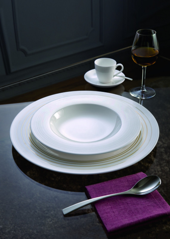 Assiette plate rond blanc porcelaine Ø 24 cm Stella Vogue Villeroy & Boch