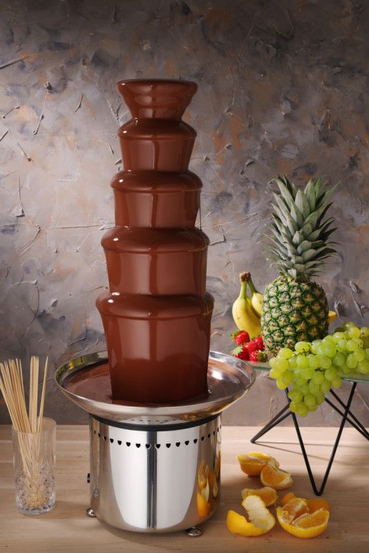 Fontaine à chocolat inox 6 kg 265 W 230v Ø 33,2 cm 70,9x33,2 cm Hendi