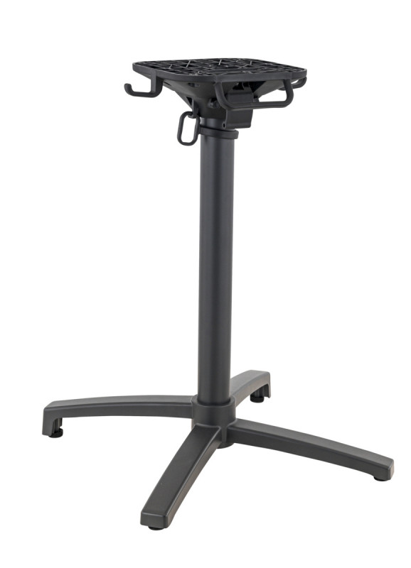 Pied de table avec sytème pliant d''extérieur gris anthracite Modena Flexmob