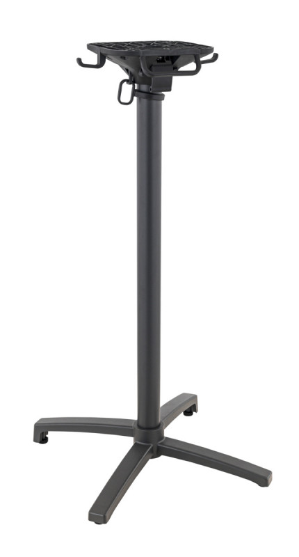 Pied de table de bar avec sytème pliant d'extérieur gris anthracite Modena Flexmob