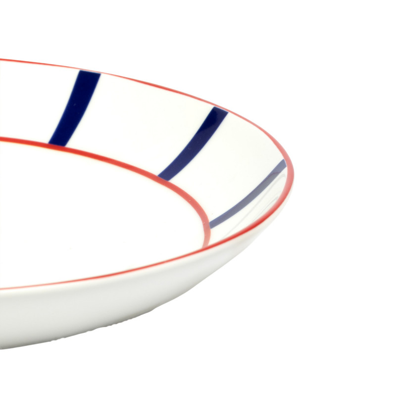 Assiette coupe creuse blanc porcelaine Ø 23 cm Ama Accolade