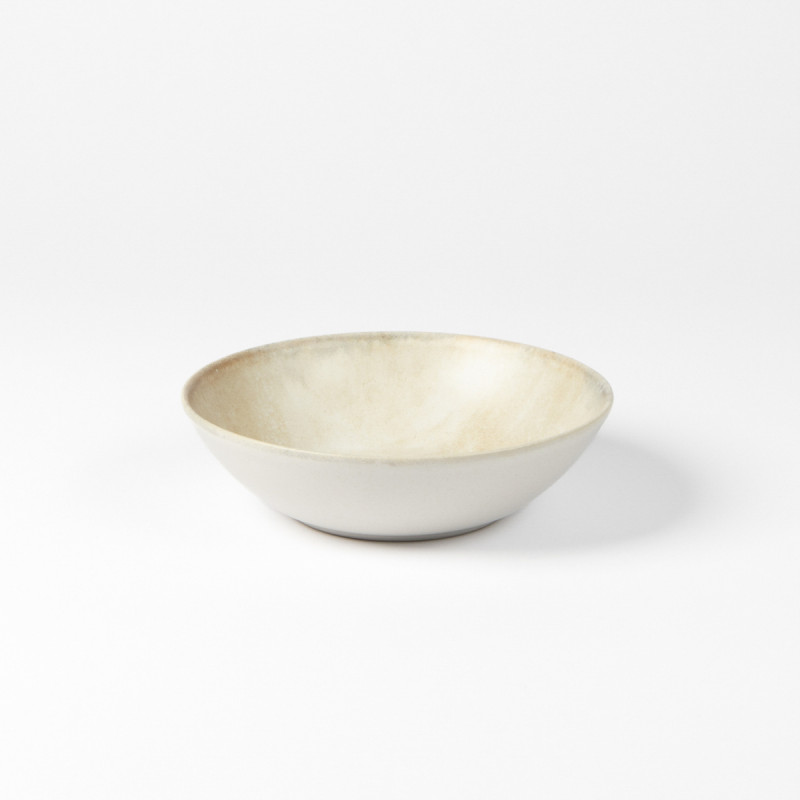 Assiette creuse beige grès émaillé Ø 16 cm Sahara Accolade