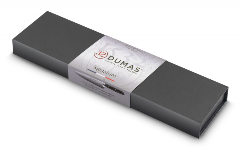Couteau d'office 12 cm inox plastique microdentée Signature Micarta 32 Dumas