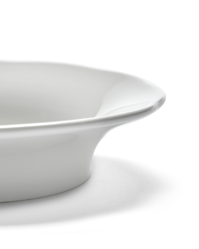 Assiette creuse rond blanc porcelaine Ø 15 cm Silhouette Serax