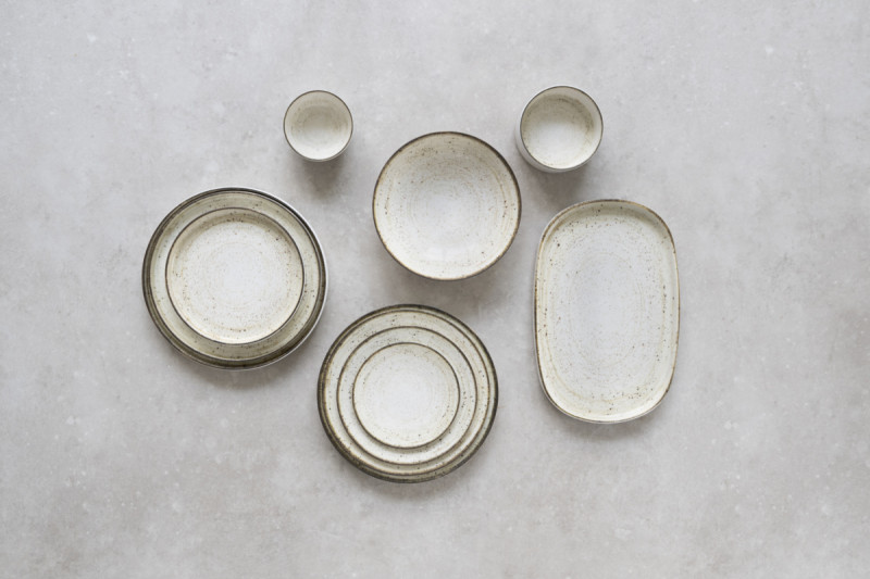 Assiette coupe creuse rond beige porcelaine Ø 21,5 cm Lunéa Pro.mundi