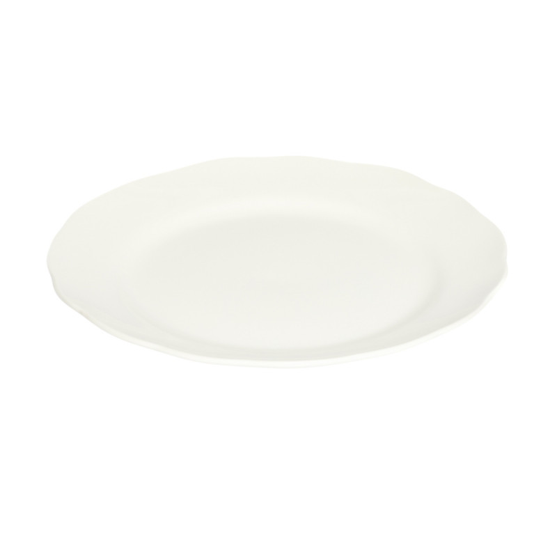 Assiette coupe plate rond blanc porcelaine Ø 20,8 cm Sérafine Pro.mundi