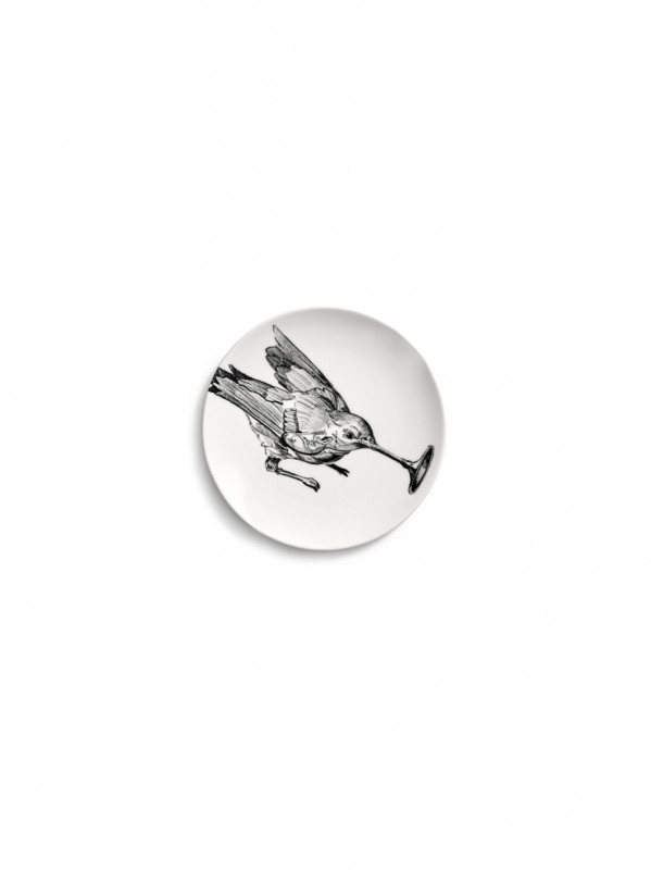 Assiette à pain rond HUMMINGBIRD porcelaine Ø 12 cm Unity Serax