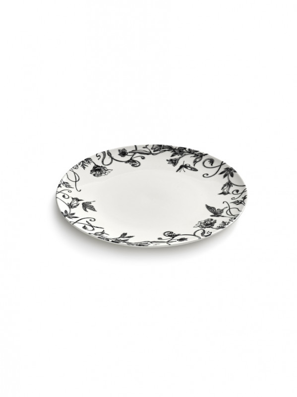 Assiette coupe plate rond FLORAL FANTASY porcelaine Ø 21 cm Unity Serax