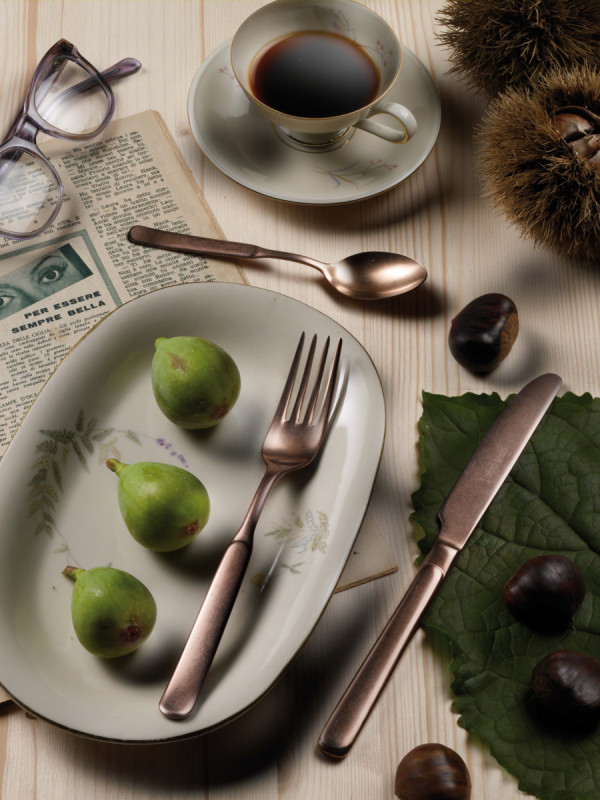 Cuillère à café bronze inox 18/10 Casali Stoned Pintinox